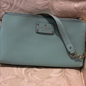 Kate Spade Light Blue Wristlet Clutch